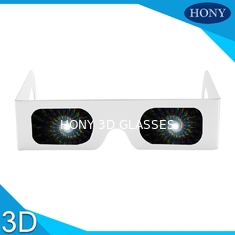 แว่นตากระดาษ 3D แว่นตาดอกไม้ไฟเกลียวแว่นตา 3D 3D Full Holographic Prints