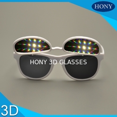 แสง 3D แวววาวที่น่าตื่นตาตื่นใจพลิกเลนส์คู่แว่นตา 3D แว่นตากันแดด