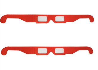 Chroma Depth Paper แว่นตา 3D สีแดงสำหรับภาพวาด 3 มิติภาพ EN71 ROHS