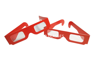 การพิมพ์แบบกำหนดเองสีแดง Cyan 3D แว่นตาทนทานด้วยเลนส์ความลึก Chromad