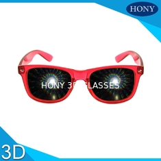 ปาร์ตี้แว่นตา 3D Diffraction แว่นตาเกลียวเลนส์แว่นตา 3D