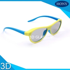 แว่นตาพลาสติก Real D 3D สำหรับผู้ใหญ่ Blue Orange Yellow Glasses