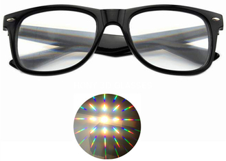 แว่นตาแยกแสงที่ดีที่สุด - 3D Prism Effect EDM แว่นสายรุ้ง 3D แว่นตาสไตล์