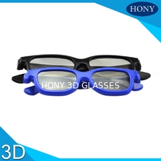 เลนส์แว่นตาแบบ Passive 3D เลนส์โพลาไรซ์แบบวงกลมขนาดสำหรับผู้ใหญ่ใช้แล้วทิ้ง