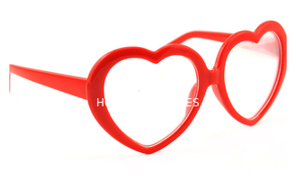 กรอบรูปหัวใจกรอบแว่นตาล้างจานกรอบรูปหัวใจสีแดงสำหรับงานปาร์ตี้งานเทศกาลดนตรีงานแต่งงานใช้
