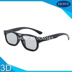 แว่นตา 3D แบบ Polarized แบบพาสซีฟกรอบพลาสติก ABS สำหรับโรงภาพยนตร์