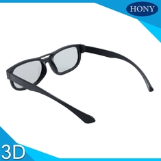 แว่นตา 3D แบบ Polarized แบบพาสซีฟกรอบพลาสติก ABS สำหรับโรงภาพยนตร์