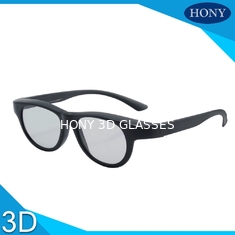 แว่นตา 3D Polarized Cinema แบบแยกสีดำสีของเฟรมที่กำหนดเองสำหรับโรงภาพยนตร์