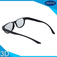 แว่นตา 3D Polarized Cinema แบบแยกสีดำสีของเฟรมที่กำหนดเองสำหรับโรงภาพยนตร์