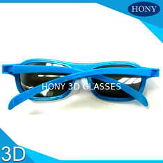 Cinema ABS แว่นตา Polarized เชิงเส้น, แว่นตาภาพยนตร์ 3D พร้อมกรอบสีน้ำเงิน
