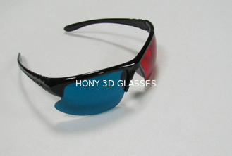Anaglyph Plastic Red Cyan 3D แว่นตาแว่นตา Polarized นำกลับมาใช้ใหม่ได้