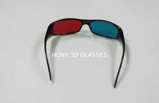 เลนส์ PET ขนาด 1.6 มม. สีแดง Cyan 3D แว่นตาสำหรับเกมคอมพิวเตอร์ภาพยนตร์