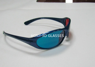 แดง Cyan Blue 3D แว่นตาพลาสติกชิ้นพลาสติกสำหรับภาพยนตร์มิติ 3D