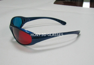 แดง Cyan Blue 3D แว่นตาพลาสติกชิ้นพลาสติกสำหรับภาพยนตร์มิติ 3D
