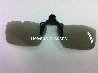 คลิปบนแว่นขยายพลาสติก Polarized 3D แว่นตาสำหรับโรงภาพยนตร์จางฟรี