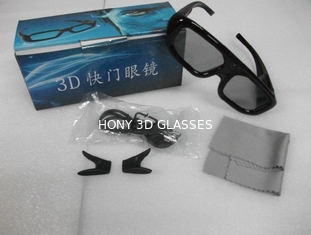 แว่นตา 3D ที่ใช้งานสำหรับผู้ใหญ่ / เด็กแว่นตาพลาสติกสำหรับโฮมเธียเตอร์, มาตรฐาน Rohs FCC