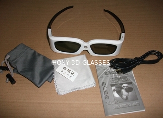 แว่นตา 3D IR พับได้ DLL Link สำหรับโปรเจคเตอร์ 3D น้ำหนักเบา