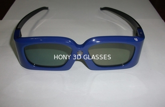 แว่นตา DLP Link 3D แบบชาร์จได้ 120Hz สำหรับโปรเจคเตอร์ 3D Ready, สีฟ้าขาวดำ
