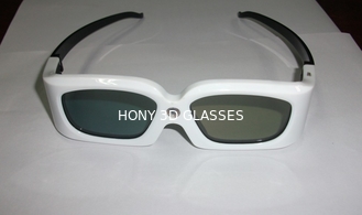 แว่นตา DLP Link 3D แบบชาร์จได้ 120Hz สำหรับโปรเจคเตอร์ 3D Ready, สีฟ้าขาวดำ