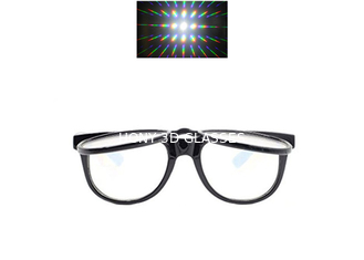 แว่นตาพลาสติก Double Fireworks แว่นตา 3D สำหรับการแสดงเลเซอร์และปาร์ตี้ตลก