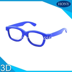พลาสติกเด็ก Polarized 3D แว่นตาแว่นตา Disposable กับกรอบสีสัน