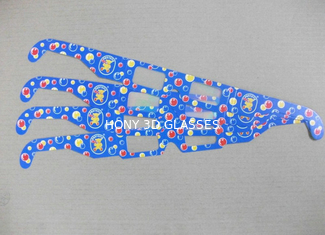 Disposable Bubble 3D แว่นตา Fireworks, กรอบกระดาษสีฟ้า 3d Glasses